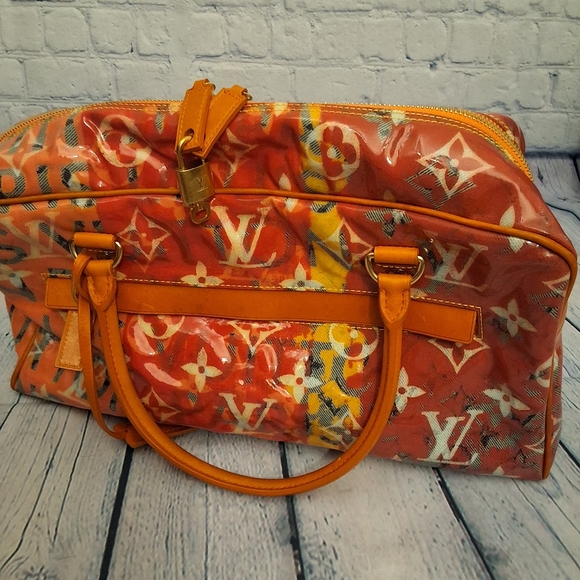 🎁Rare and highly collectable Louis Vuitton Defile Weekender in Pulp Watercolor. - Picture 8 of 16